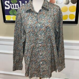 J. Crew Relaxed Secret Wash cotton poplin shirt Style BK291